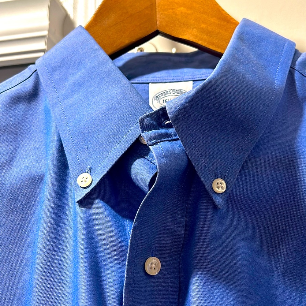 Brooks Brothers Blue Casual Shirt 16.5 32